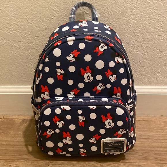 Loungefly Minnie Mouse mini backpack - brand new - Picture 1 of 4